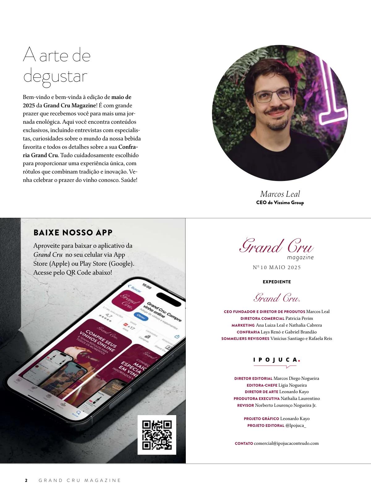 Revista Grand Cru — Maio 2025 — página 2 de 28